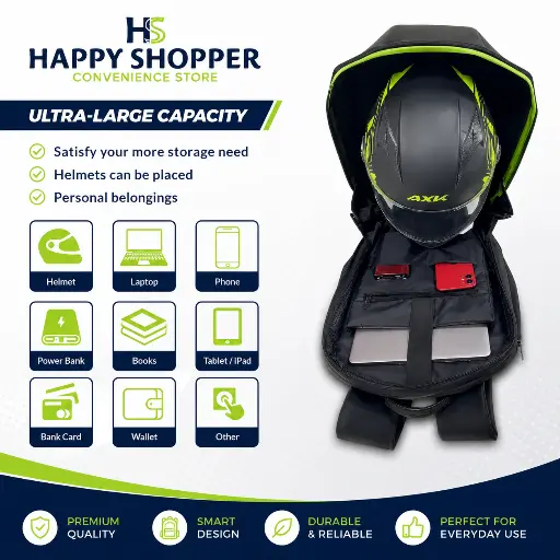 NightRider X Smart LED Backpack in use