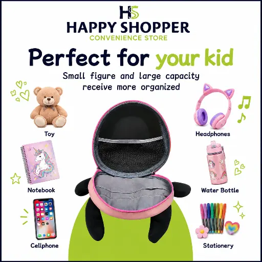 Monster Backpack (Pink) in use
