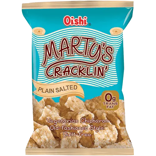 Oishi Marty's Cracklin' Plain Salted Chicharon 90g