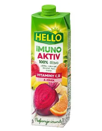 Hello Imuno Apple - Orange - Beetroot - Banana 1L