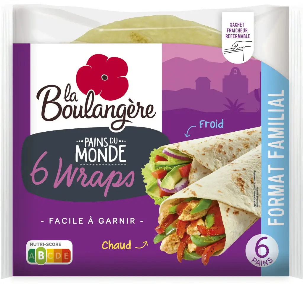 La Boulangere Plain Wraps 6pcs 370g