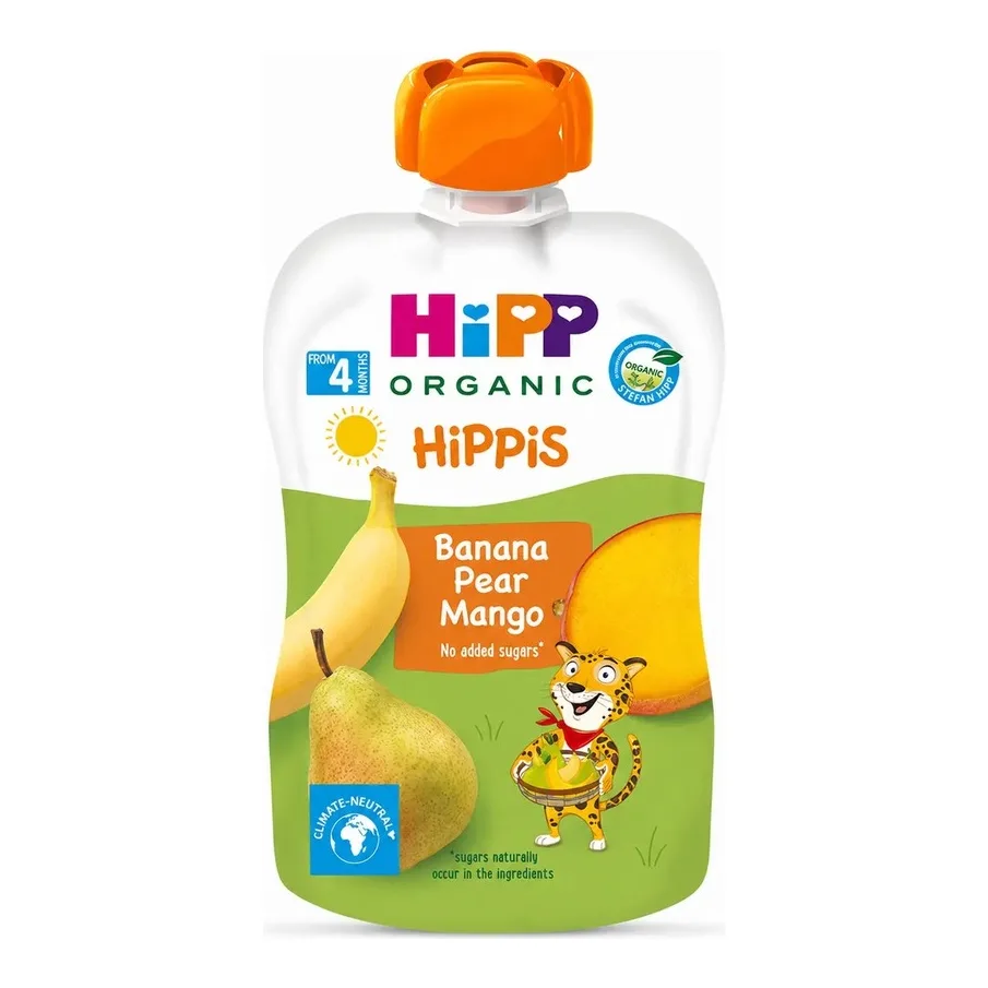 HiPP Hippis Banana Pear Mango Puree 100g