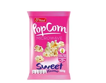 Pitso Microwave Popcorn Sweet Flavor 100g