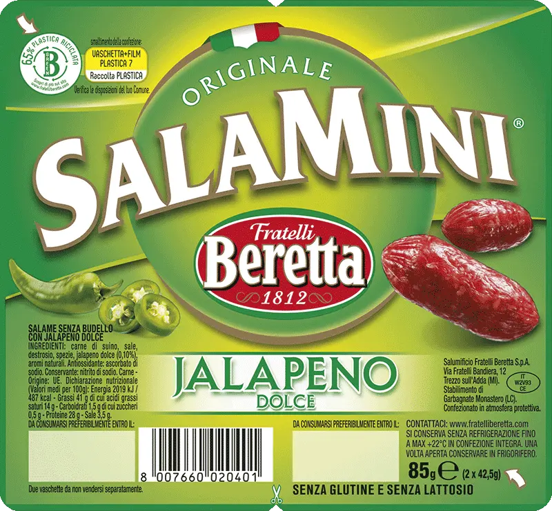 Salamini Beretta Jalapeno 85g