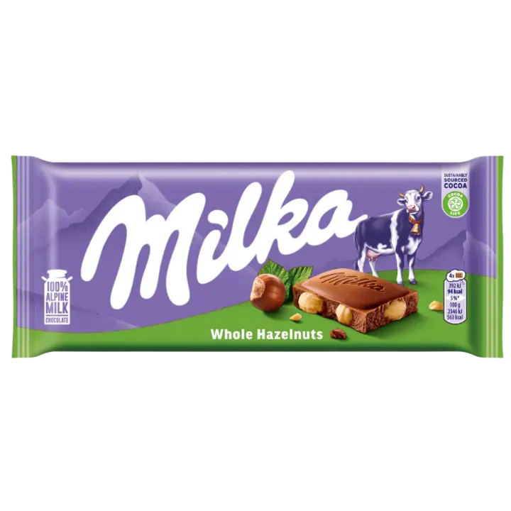 Milka Whole Hazelnut 95g