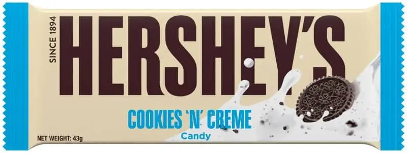 Hersheys Bar Cookies and Cream 32g