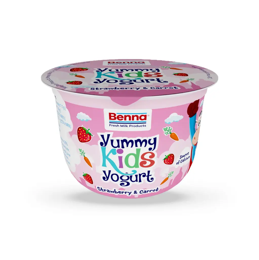 Benna Yogurt Yummy Strawberry & Carrot Smooth 110g