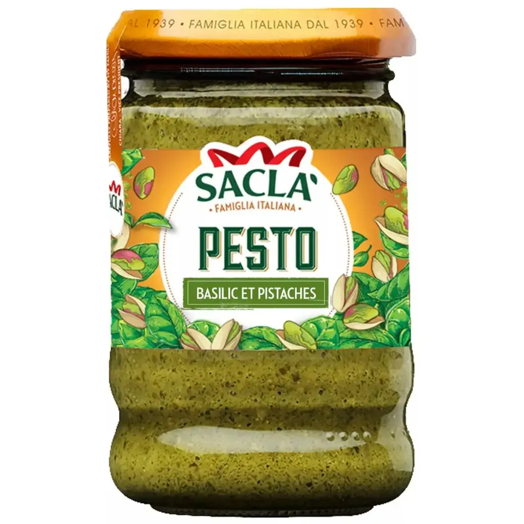 Sacla Basil & Pistachio Pesto 190g