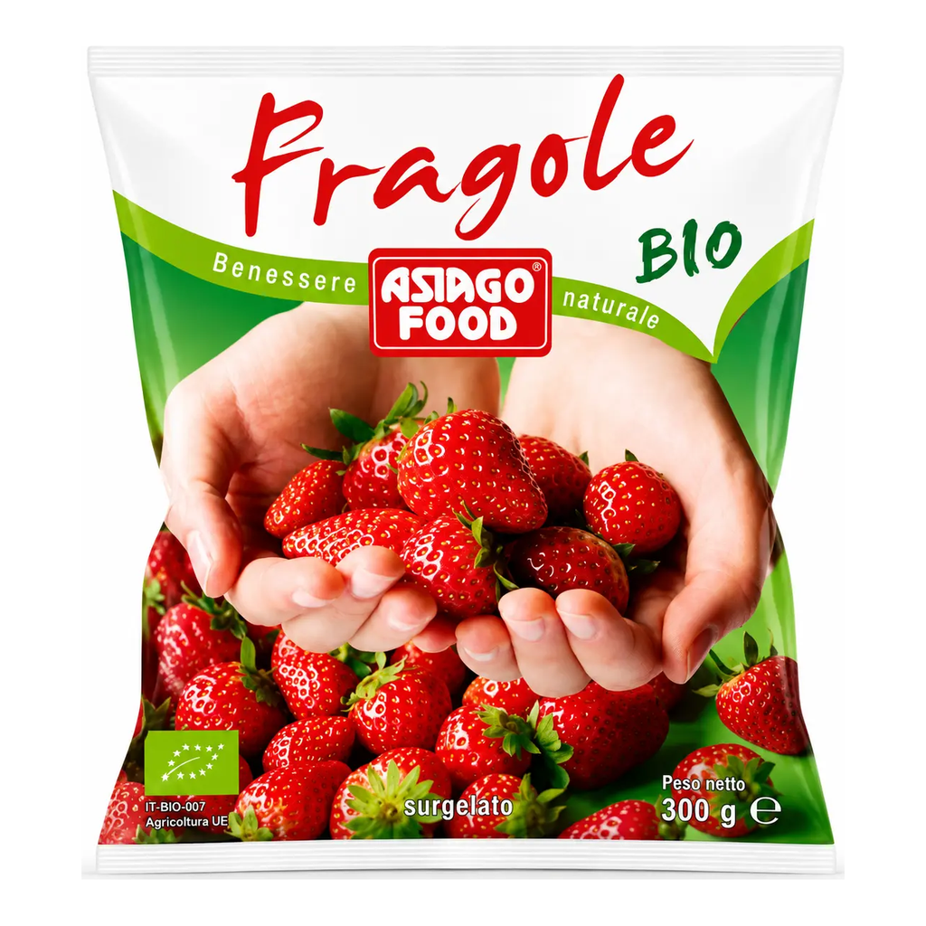 Asiago Frozen Bio Strawberries 300 g