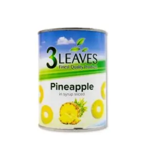 3 Leaves Pineapple Rings 565g 30% Off