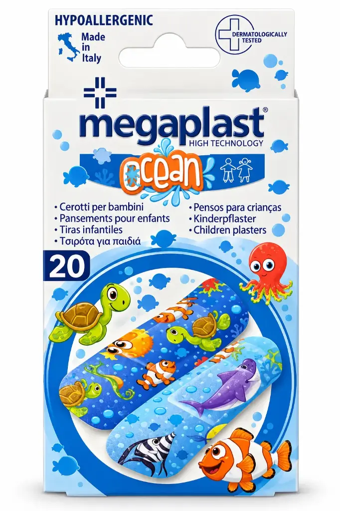Megaplast Kids Waterproof Plasters 20 pcs
