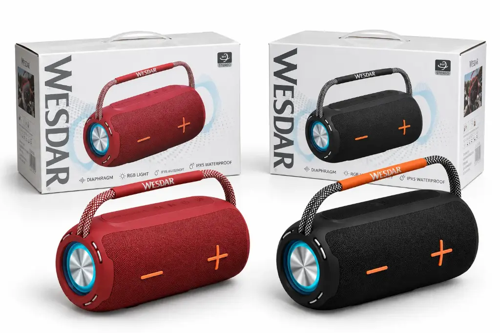 Wesdar Bluetooth Speaker 20W BT 5.3 (K-606SB) 1 pc Black or Red