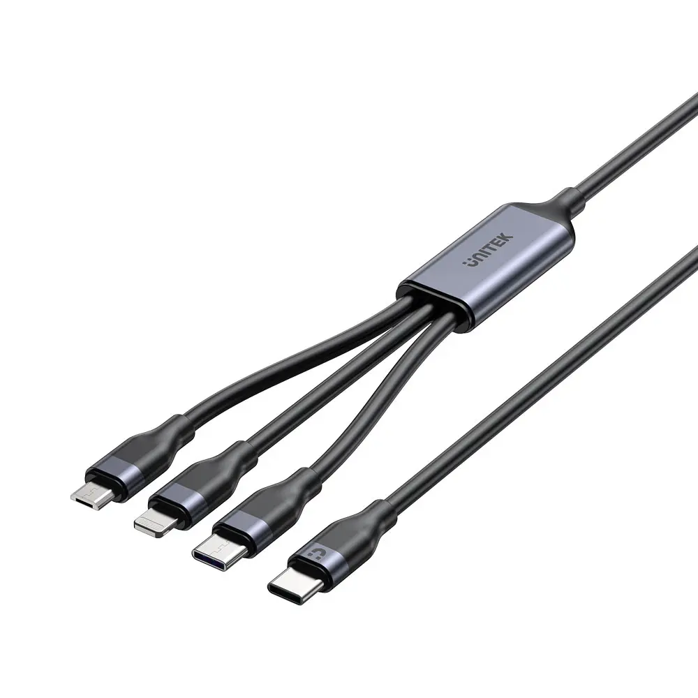 3-in-1 Fast Charging Cable 1.5m (USB-C/Micro USB/Lightning) 1 pc