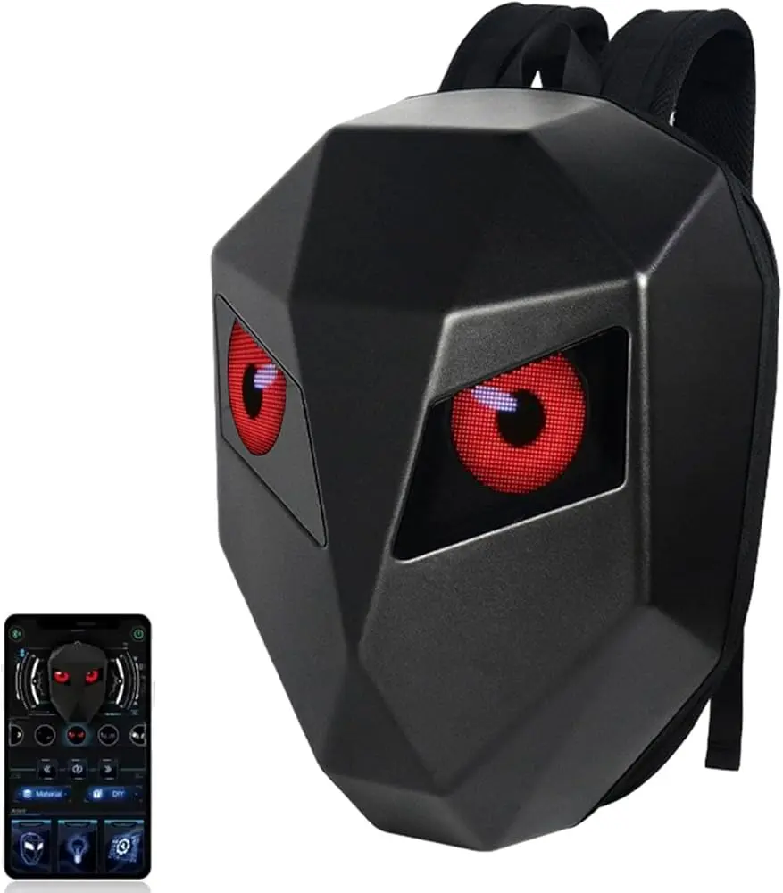 Crelander LED Motorcycle Backpack with Programmable 