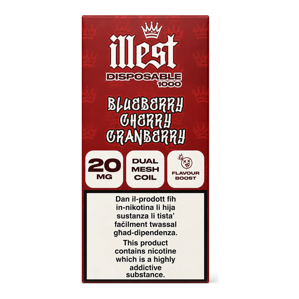 Illest 1k Strawberry Raspberry Cherry 
