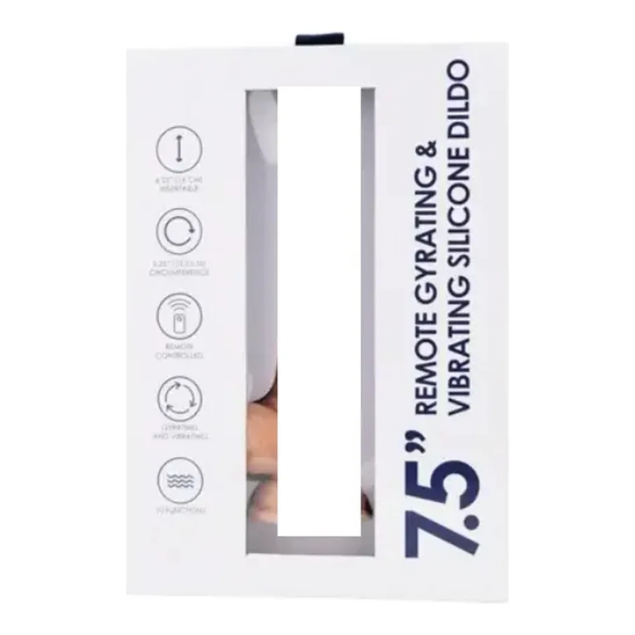 Loving Joy 7.5" Remote Thrusting & Vibrating Silicone Dildo