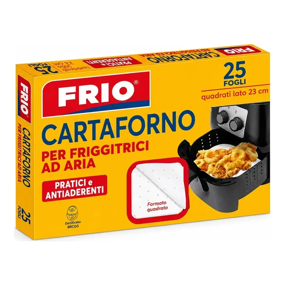 Frio Air Fryer Sheets 23x23cm 25pcs