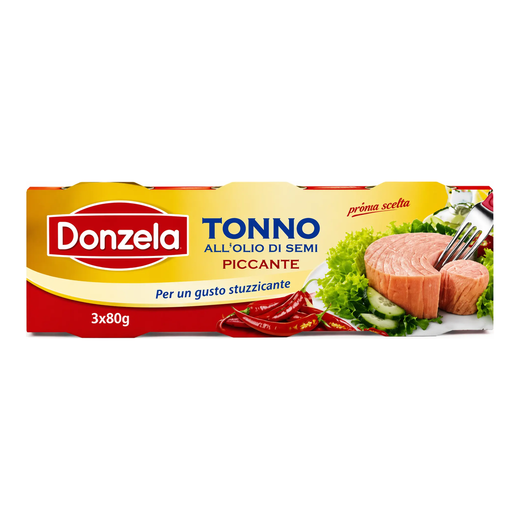 Donzela Spicy Tuna in Seed Oil 80g x 3 pcs