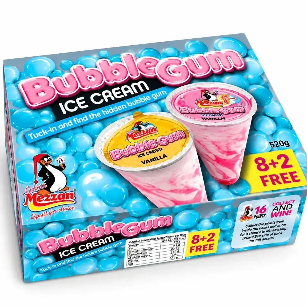 Mezzan Bubble Gum 520g 8+2 Free