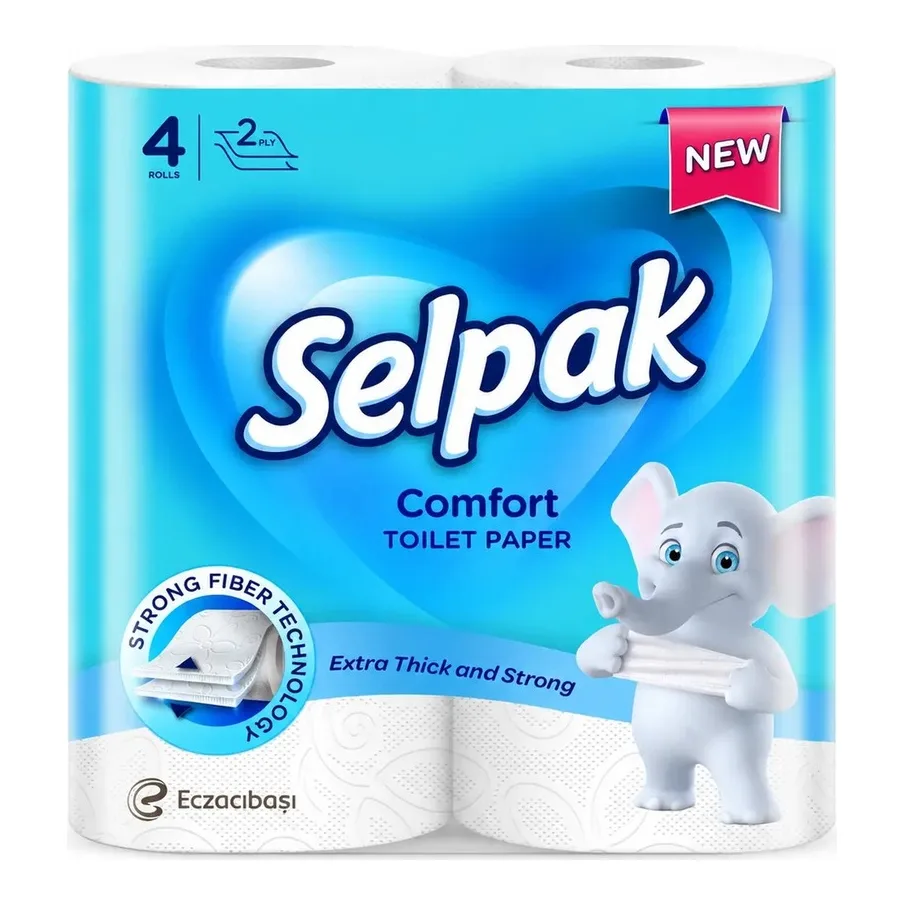 Selpak 2ply toilet paper x4