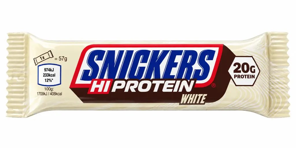 SNICKERS WHITE CHOC PROTEIN BAR 57Gr