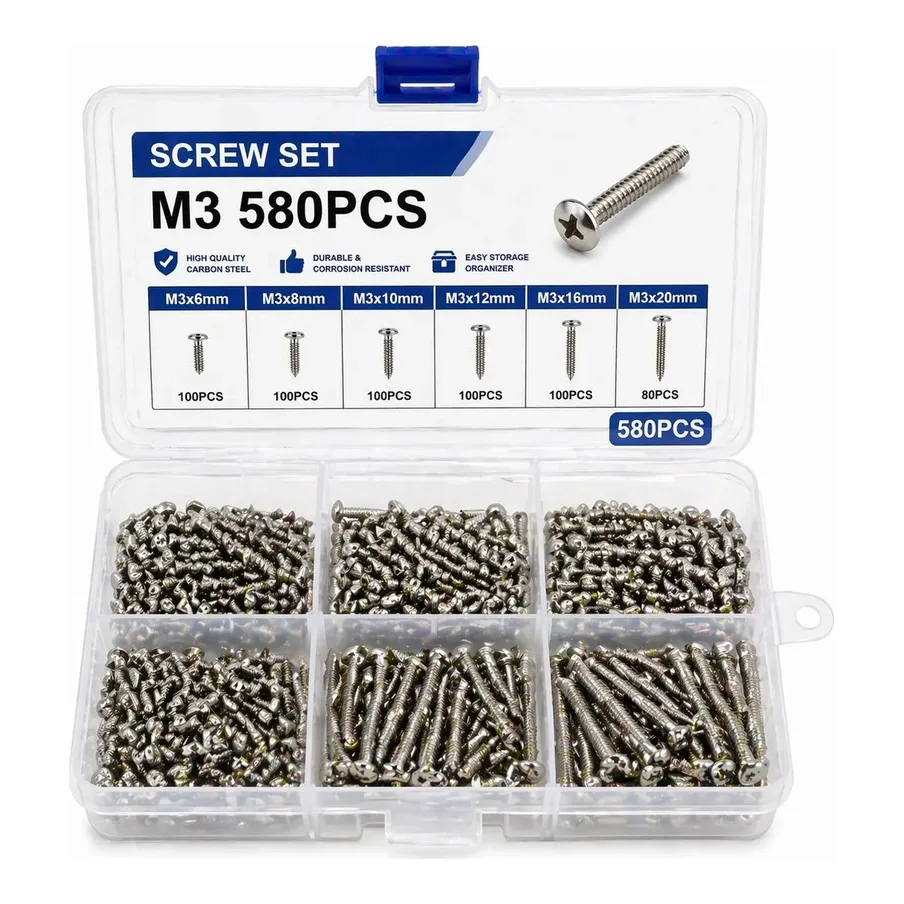 Screw Set M3 580pcs