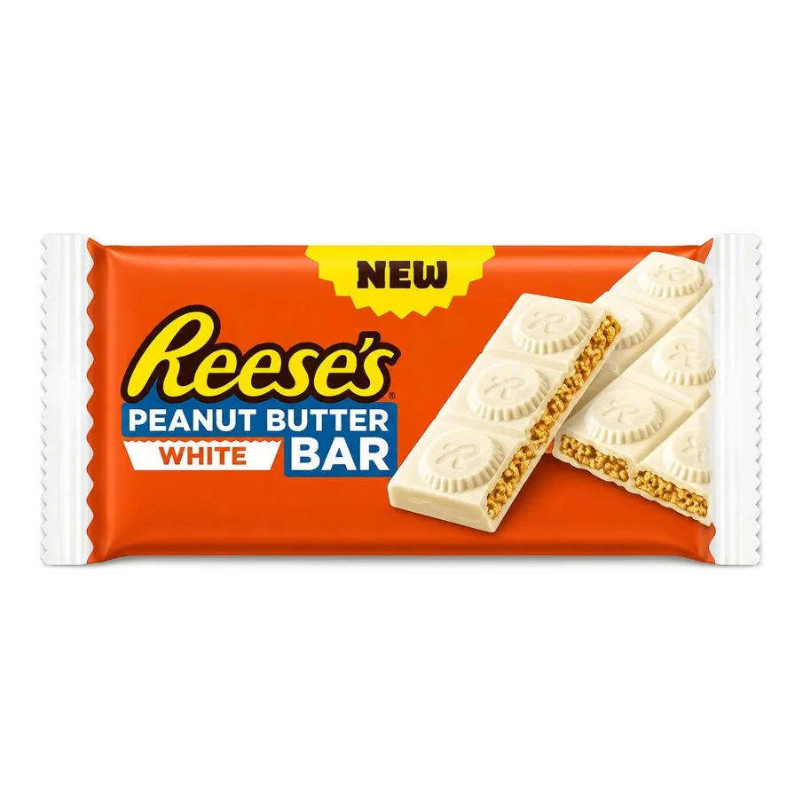 Reeses Peanut Butter White Bar Block 90g