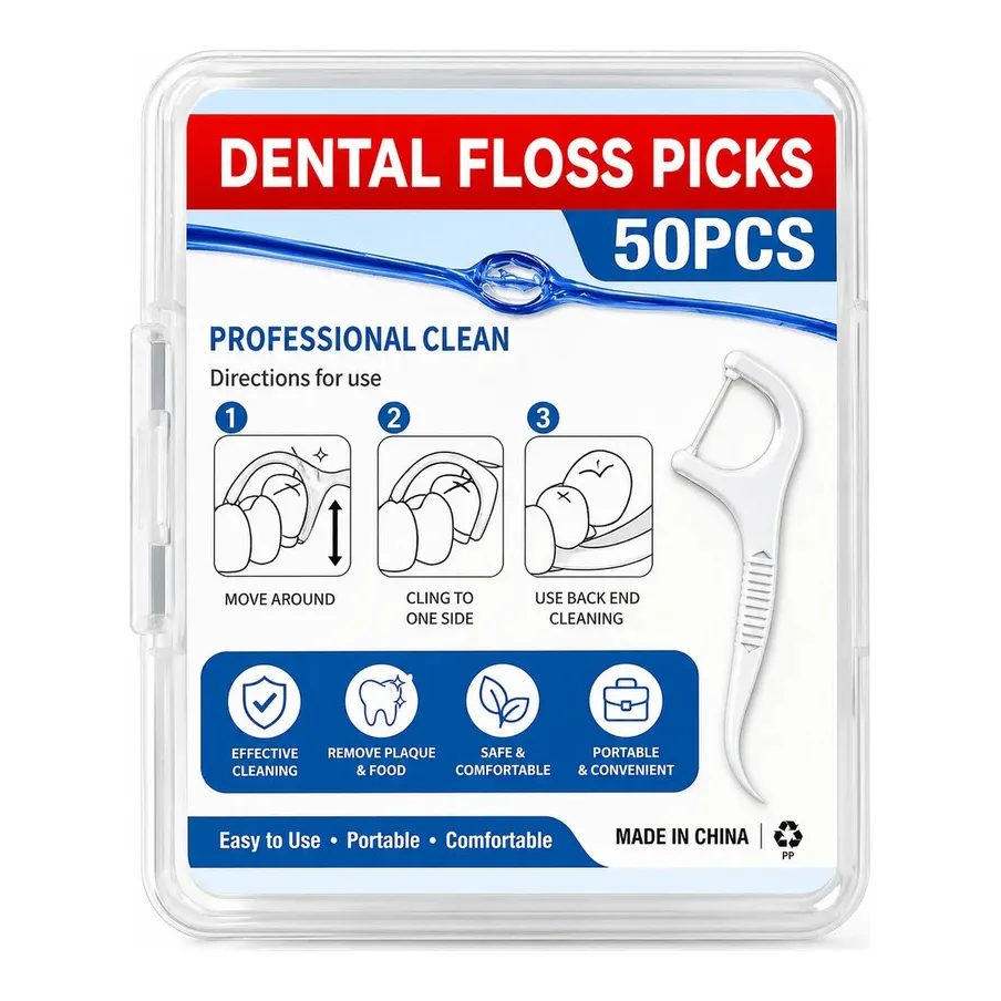 Dental Floss Picks 50pcs
