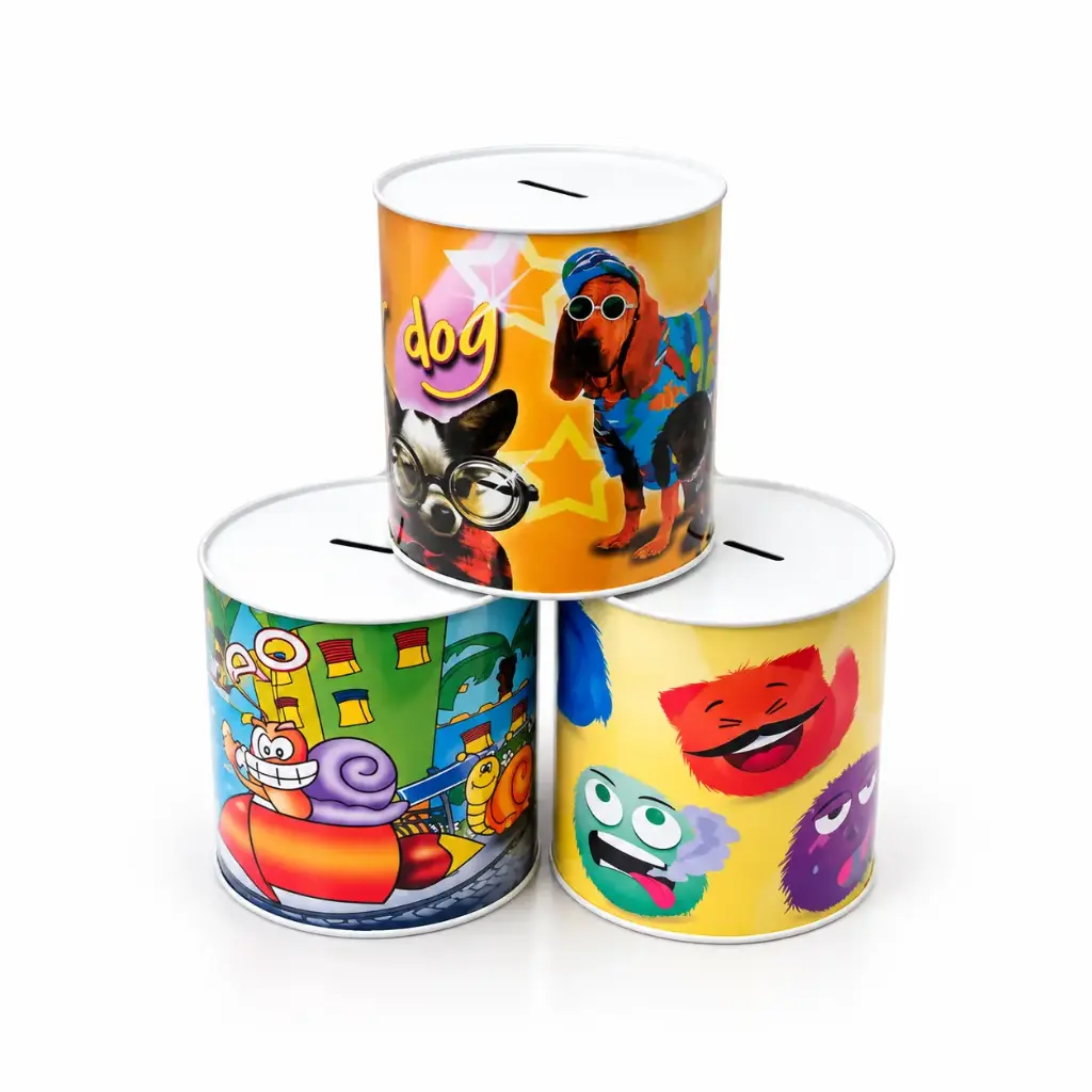 Large Tin Money Box