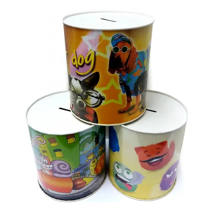 Small Tin Money Box 