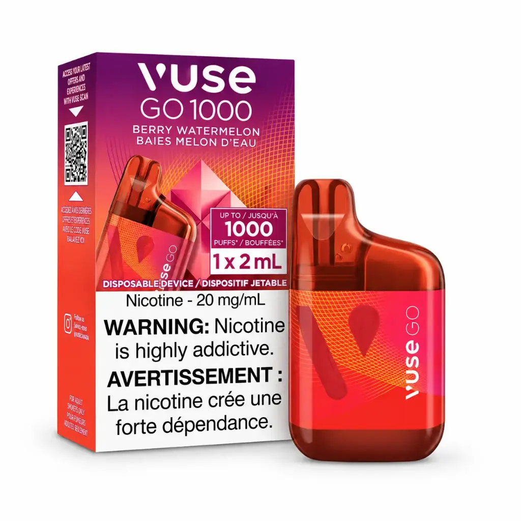 Vuse Go Berry Watermelon Zero Nicotine 1000