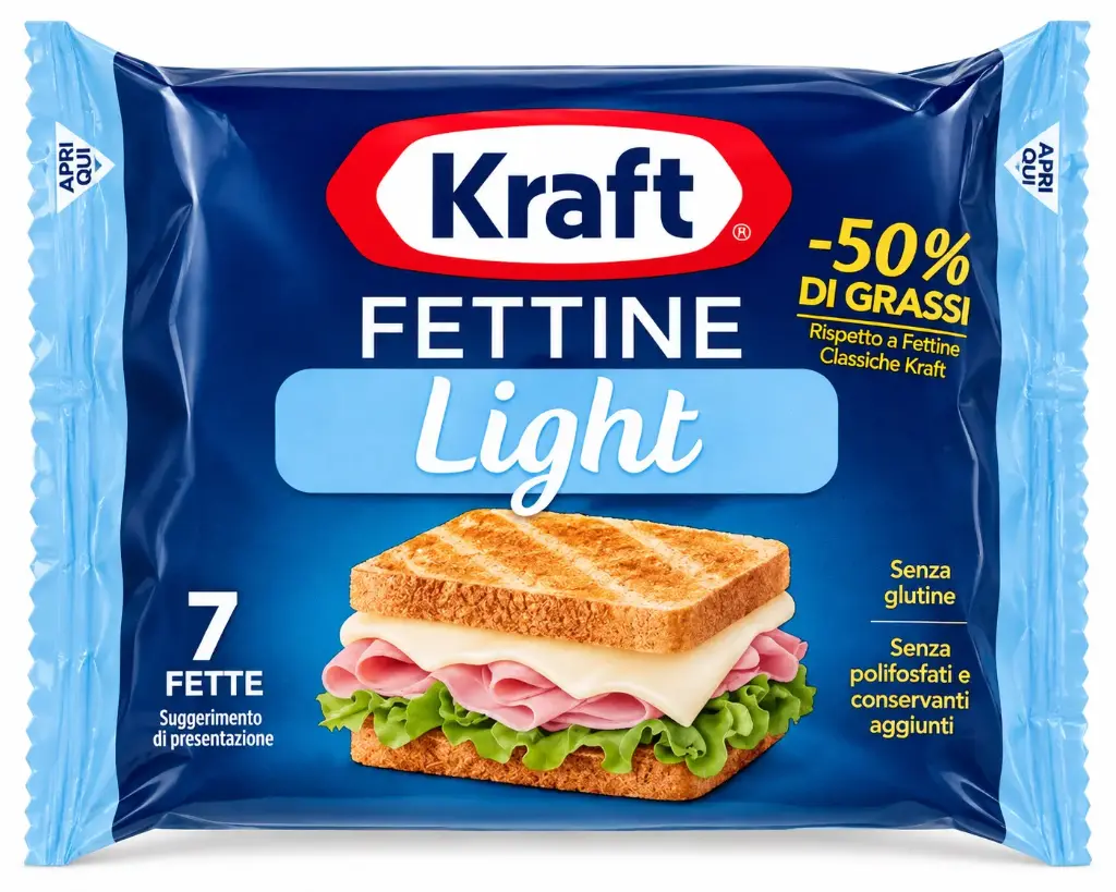 Kraft fettine light 175g 