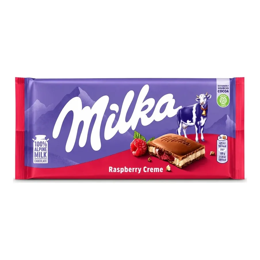 Milka Chocolate Raspberry 100g