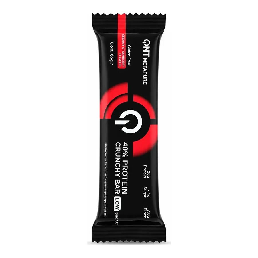 Qnt 40% Protein Crunchy Bar Creamy Strawberry