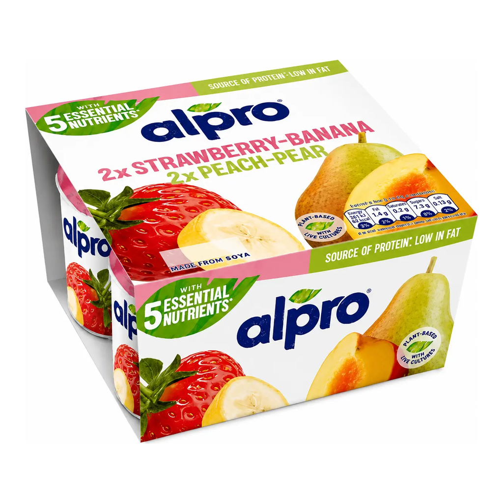 Alpro Yofu Banana Peach Pear 125g