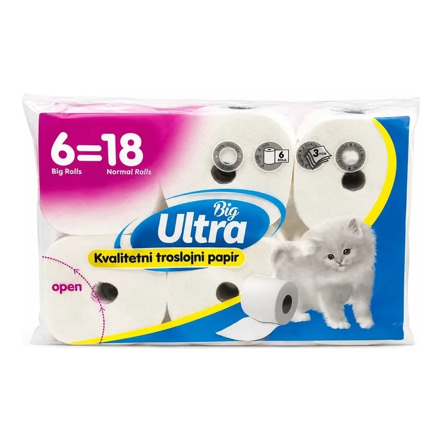 Big Ultra Toilet Paper 3PLY 6/1