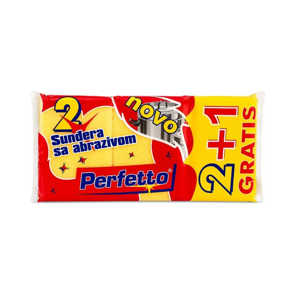 SPONGE ABRASIVE 2+1 PERFETTO