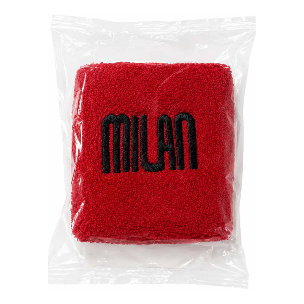 Milan Sports Wrist Sweatband – Red
