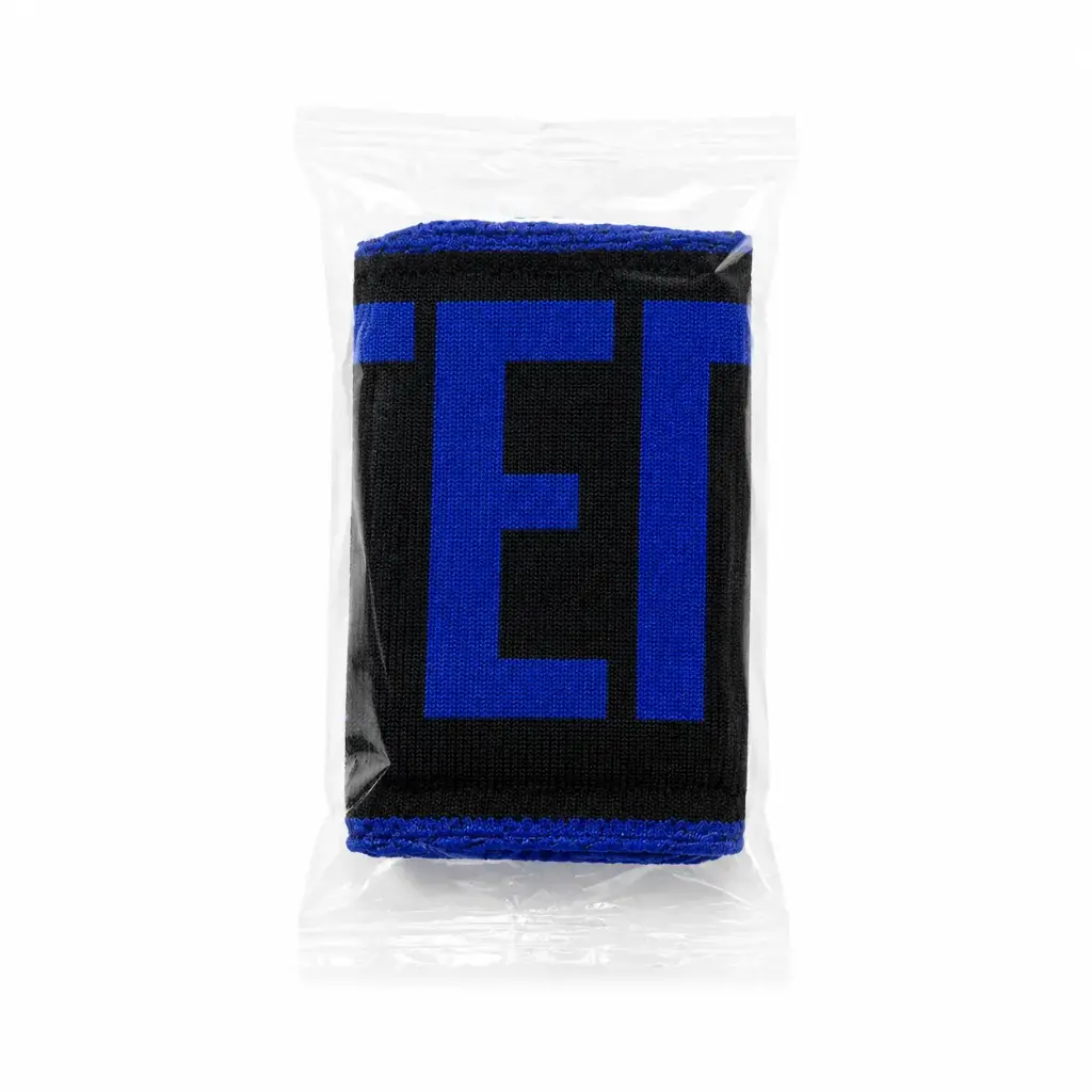 Sports Wrist Sweatband – Black/Blue