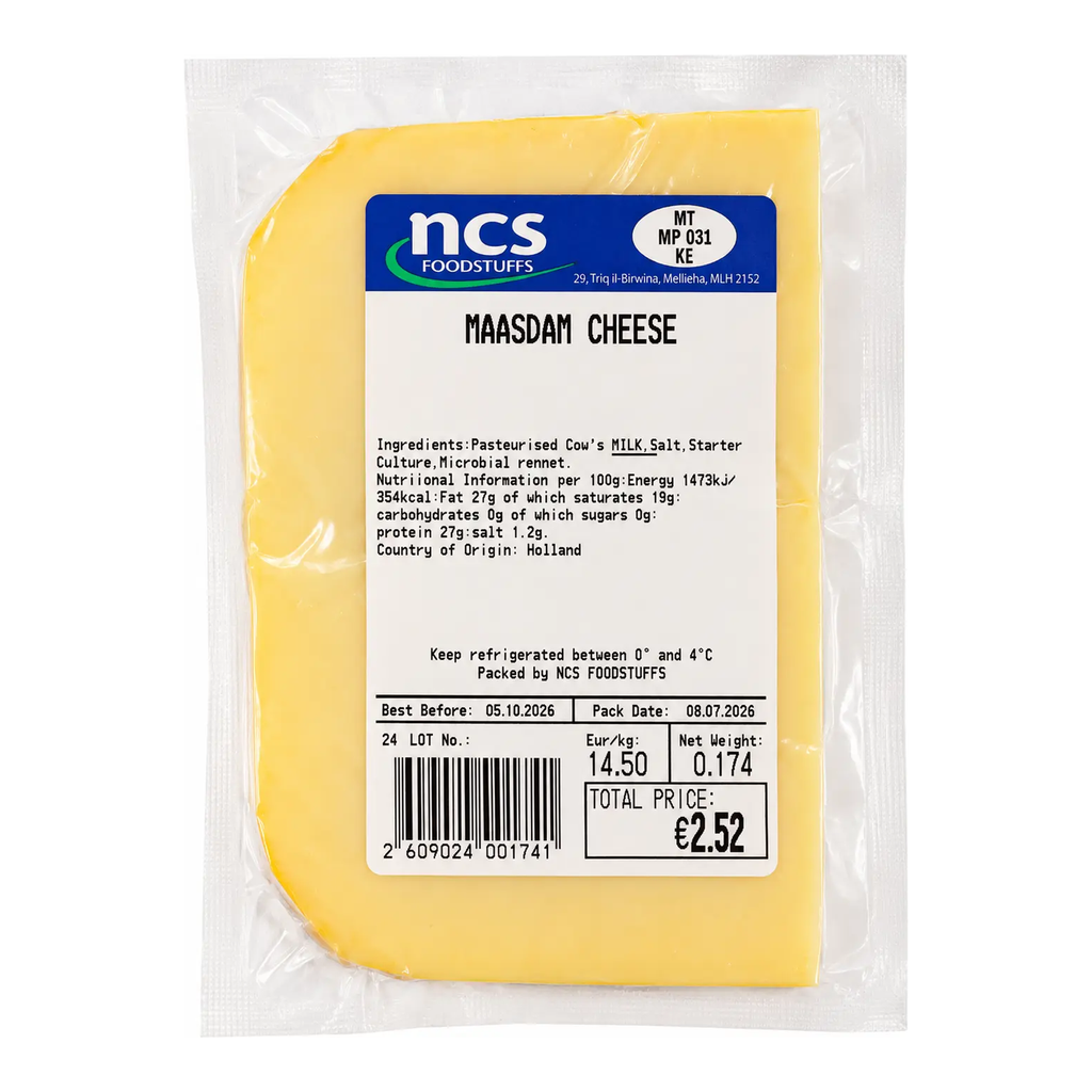 Maasdaam Cheese (€14.51/kg — sold by weight)