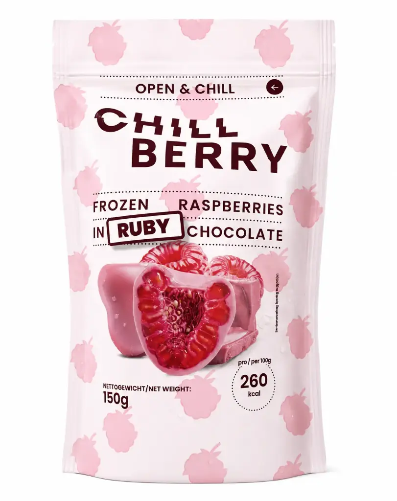Chillberry Raspberry in Ruby Chocolate 150g