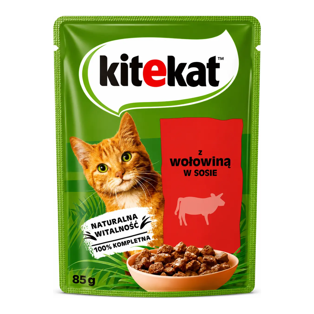 Kitekat Beef Chunks 85g