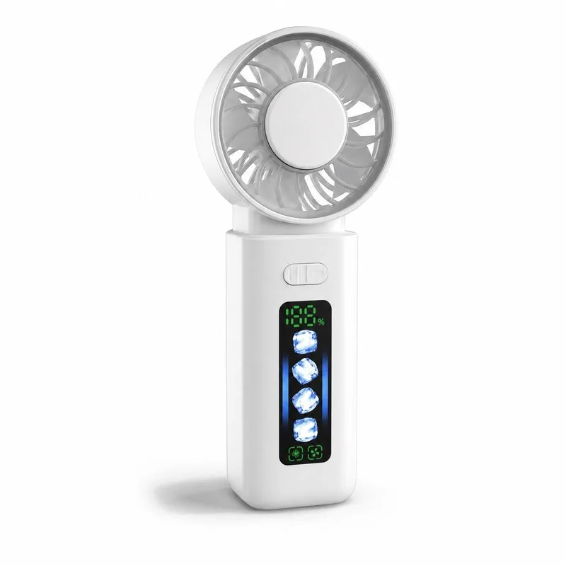 Handheld Folding Fan-Ice Cubes M814