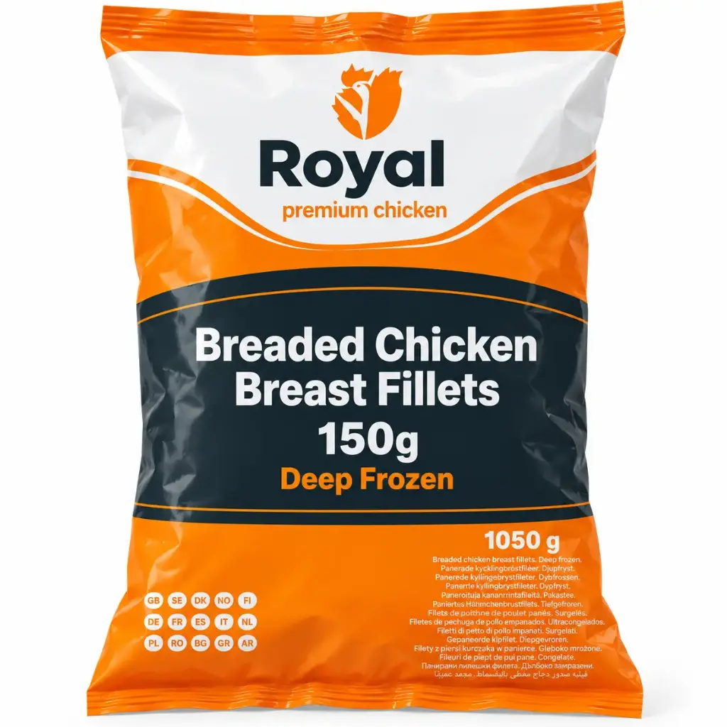 Royal Breaded Chicken Fillet 1.05kg, 150g