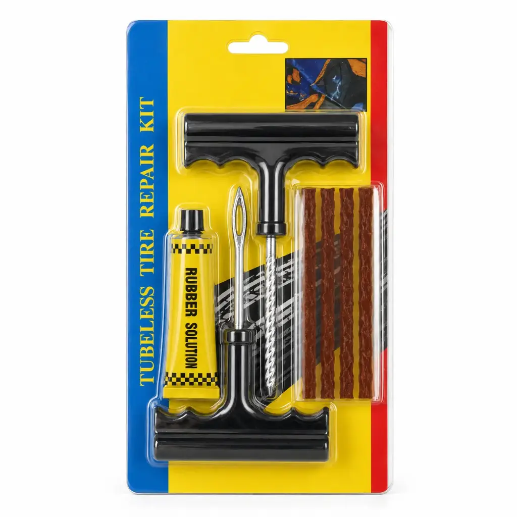Tubeless Tyre Puncture Repair Kit – 8 Pieces