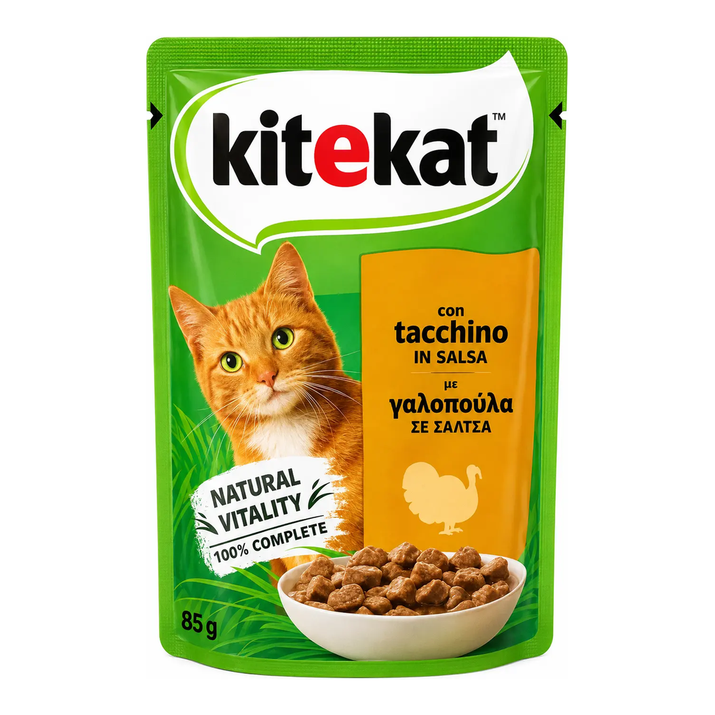 Kitekat Cat Food with Turkey in Sauce 85 g