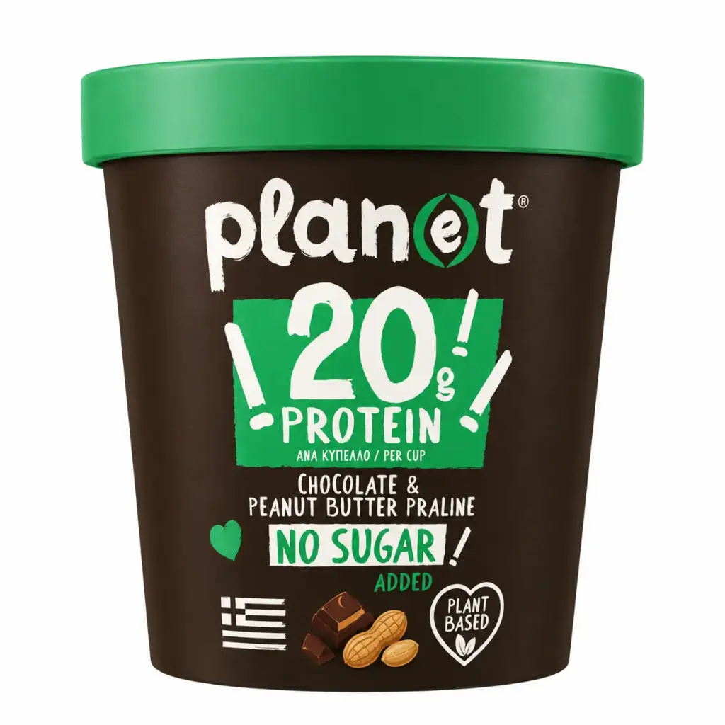 Planet Chocolate & Peanut Butter No Sugar Protein Tub 420 ml