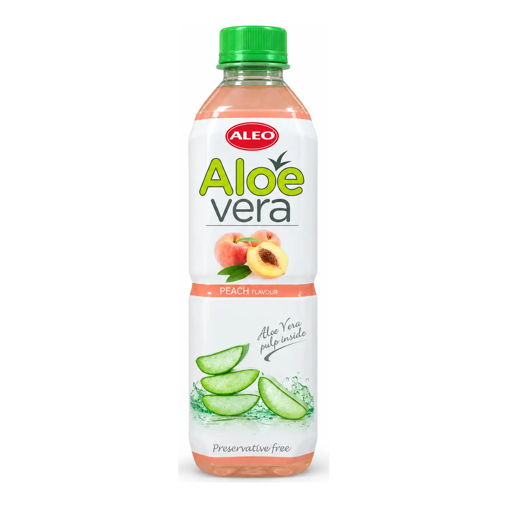 Aleo Aloe Vera Drink Peach 500ml