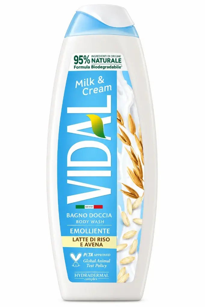 Vidal Milk & Cream Bath Gel 500ml