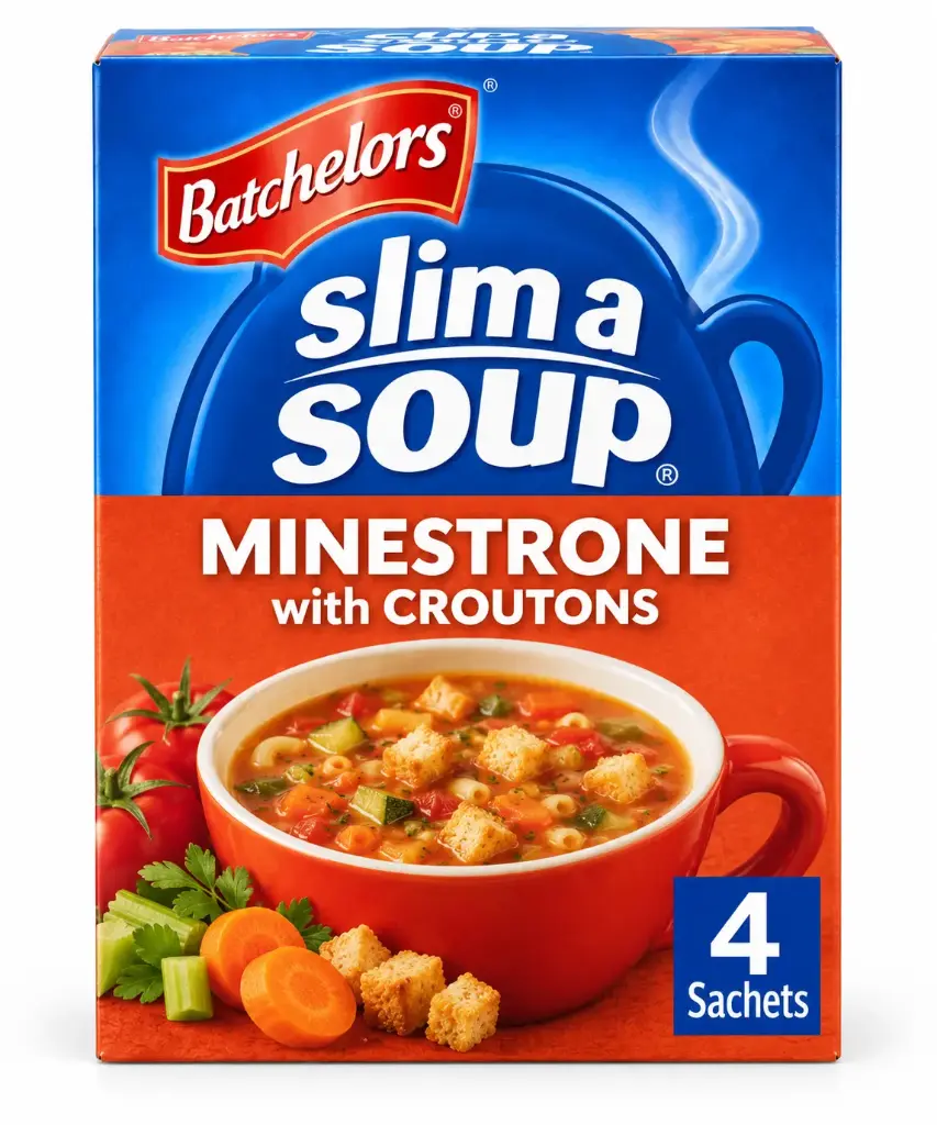 Batchelors Slim a Soup Minestrone with Croutons 4 Sachets 61g